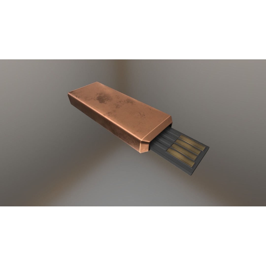 USB Stick Collection 3D Model – Low Poly Game Ready, PBR Textures, FBX - View 62