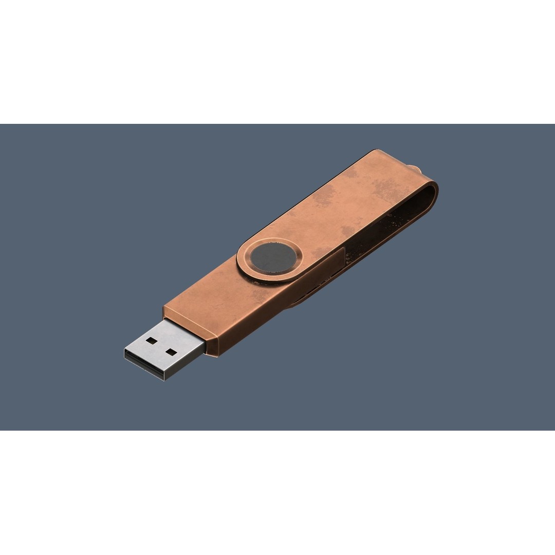 USB Stick Collection 3D Model – Low Poly Game Ready, PBR Textures, FBX - View 7