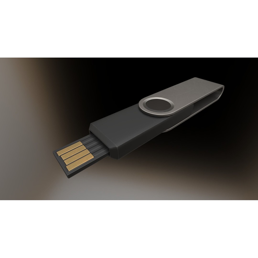 USB Stick Collection 3D Model – Low Poly Game Ready, PBR Textures, FBX - View 76