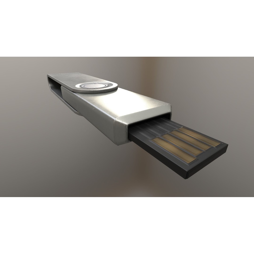 USB Stick Collection 3D Model – Low Poly Game Ready, PBR Textures, FBX - View 79