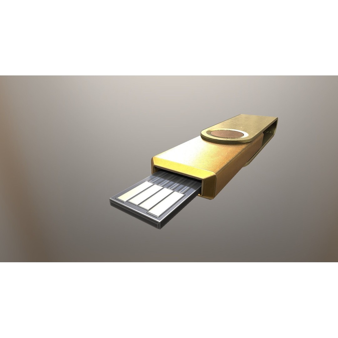 USB Stick Collection 3D Model – Low Poly Game Ready, PBR Textures, FBX - View 81