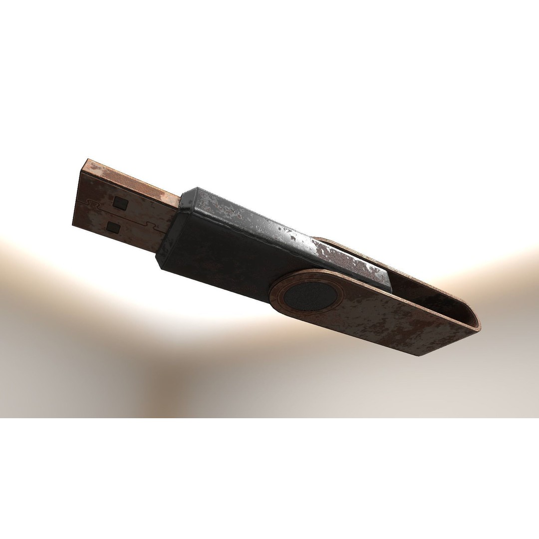 USB Stick Collection 3D Model – Low Poly Game Ready, PBR Textures, FBX - View 82