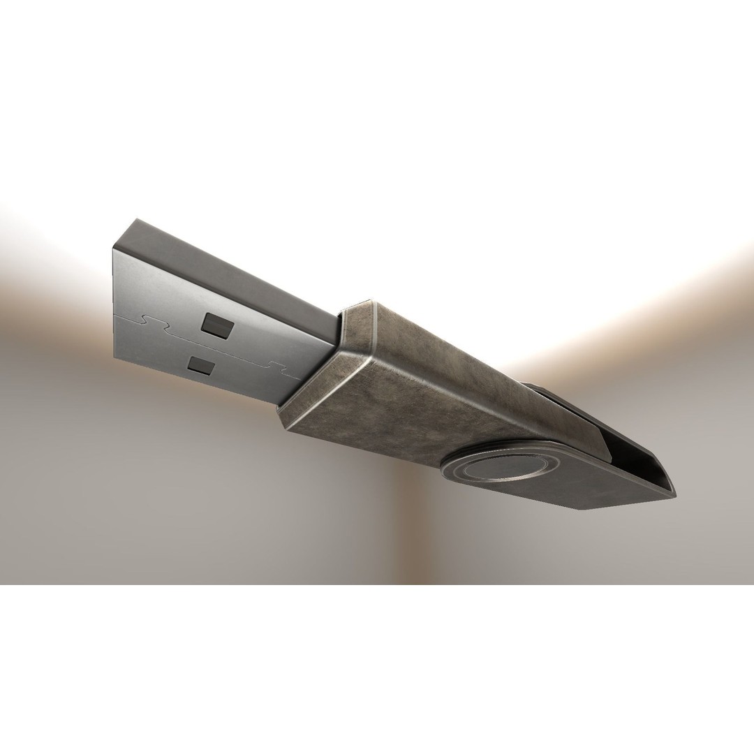 USB Stick Collection 3D Model – Low Poly Game Ready, PBR Textures, FBX - View 84