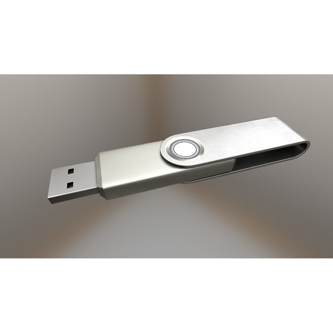 USB Stick Collection 3D Model – Low Poly Game Ready, PBR Textures, FBX - View 9