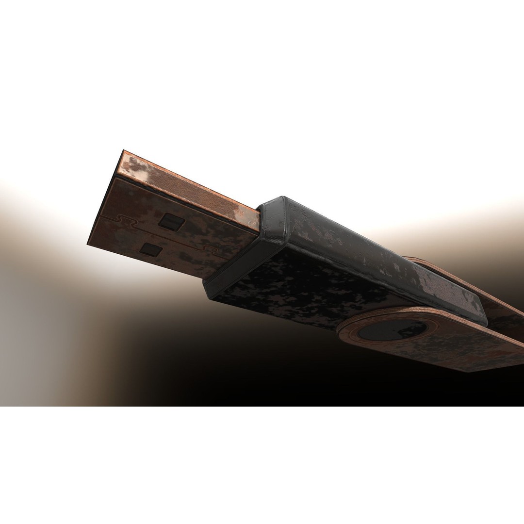 USB Stick Collection 3D Model – Low Poly Game Ready, PBR Textures, FBX - View 99