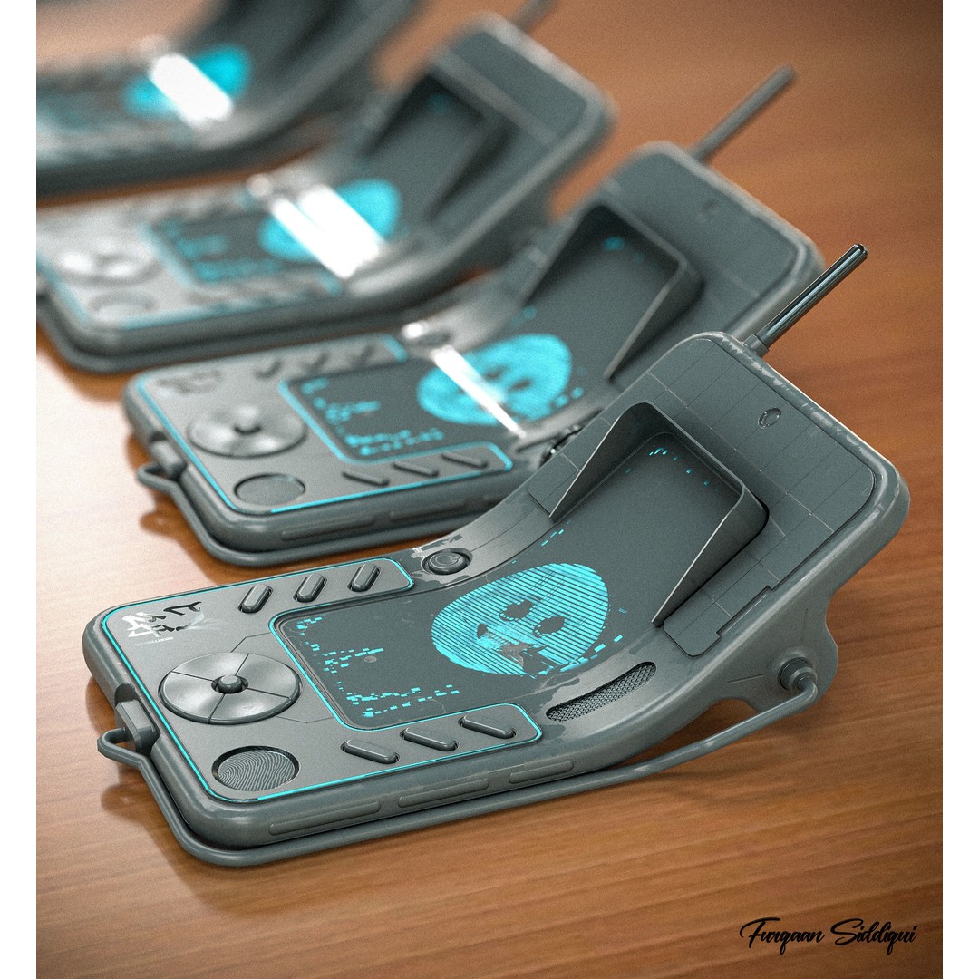 Sci-fi Controller 3D Model – Low Poly Game Ready PBR Asset, FBX - View 14