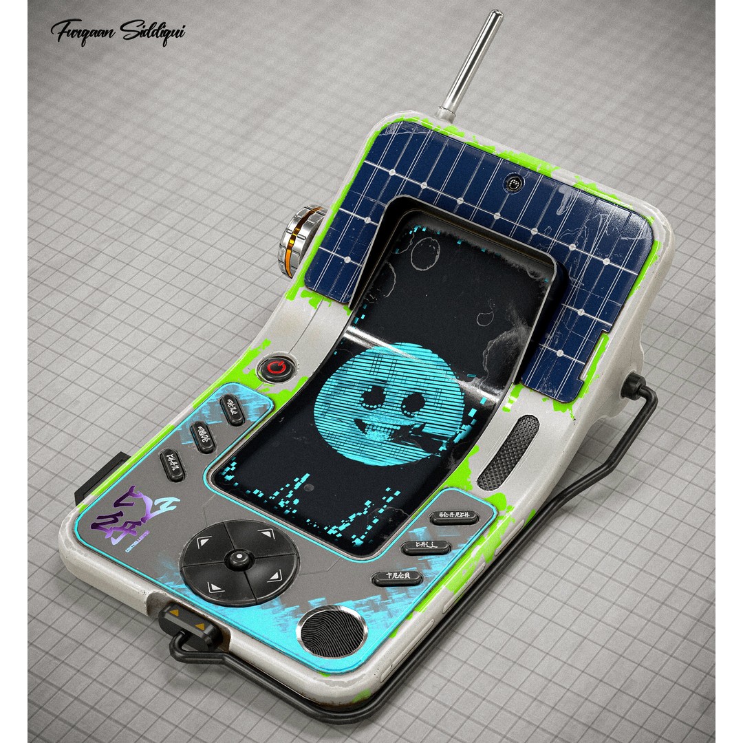 Sci-fi Controller 3D Model – Low Poly Game Ready PBR Asset, FBX - View 3
