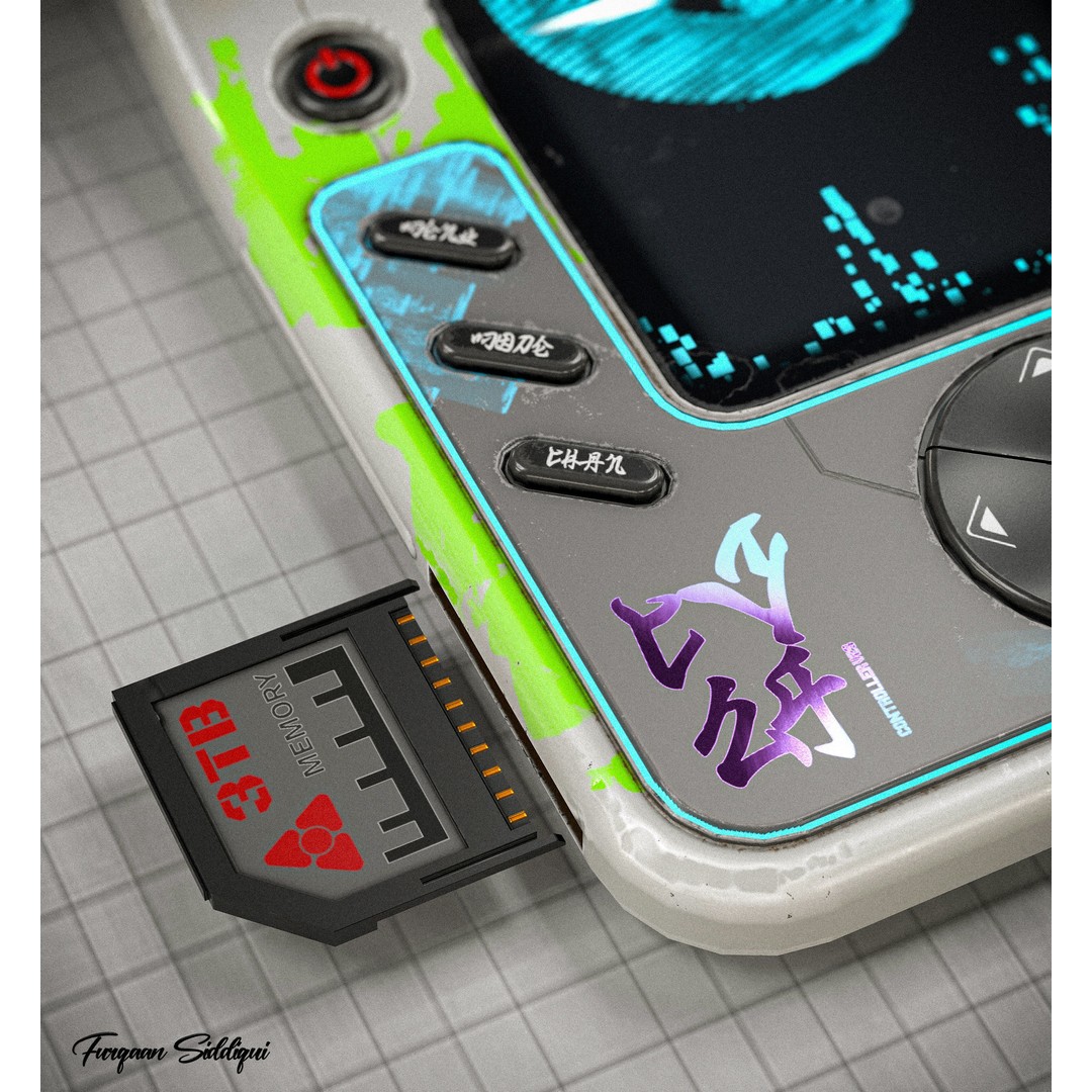 Sci-fi Controller 3D Model – Low Poly Game Ready PBR Asset, FBX - View 7