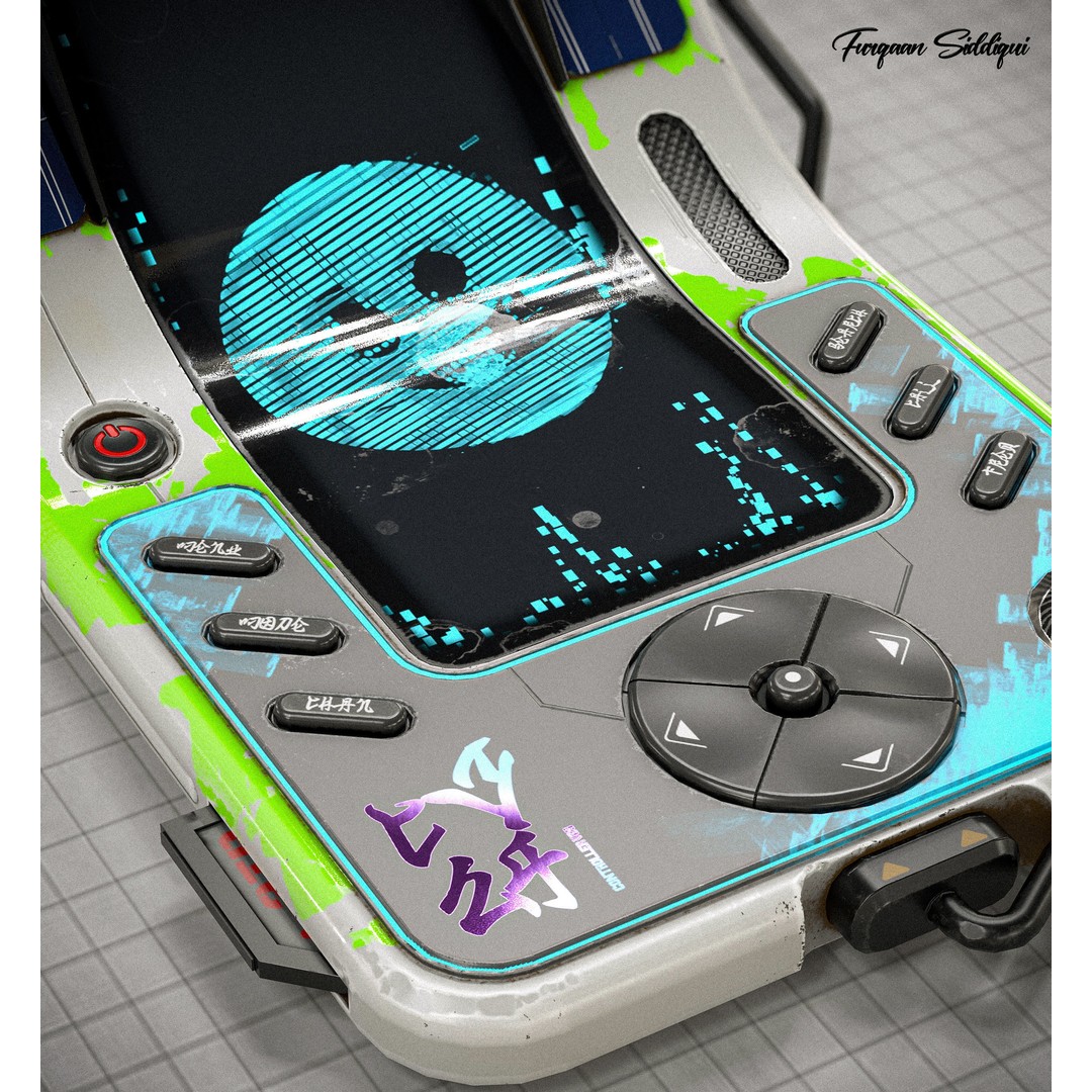 Sci-fi Controller 3D Model – Low Poly Game Ready PBR Asset, FBX - View 8