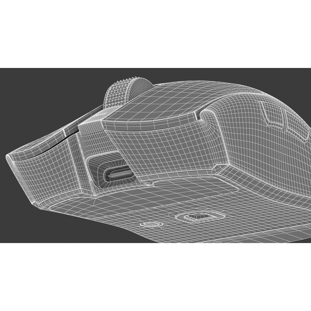 Razer Viper V3 Pro Black 3D Model – High Poly PBR Game Asset, FBX