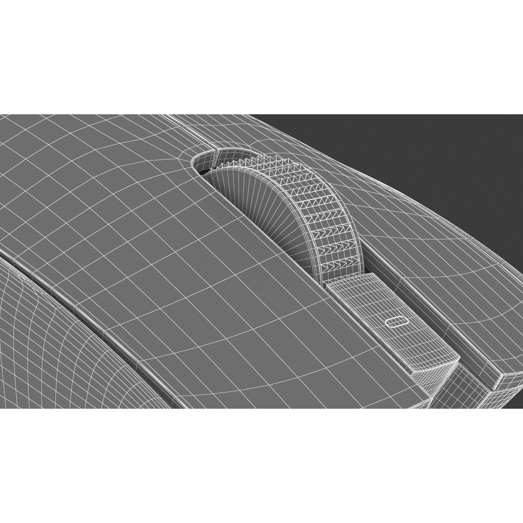 Razer Viper V3 Pro Black 3D Model – High Poly PBR Game Asset, FBX - View 35