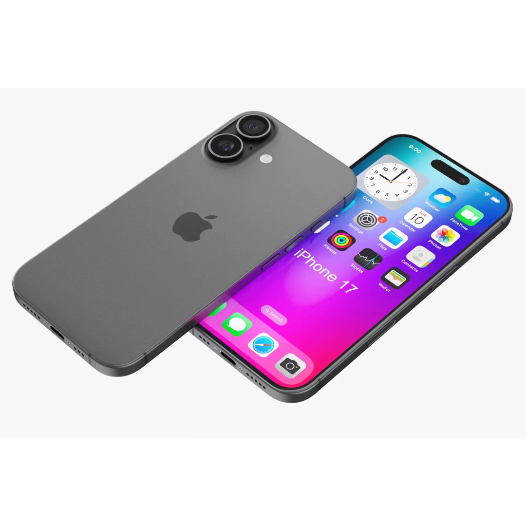 Apple iPhone 17 v2 3D Model – Realistic PBR Asset, OBJ, FBX, Blender - View 9