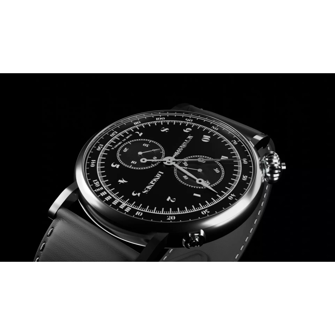 Longines Watch 3D Model – Realistic Luxury Timepiece for Blender - View 2