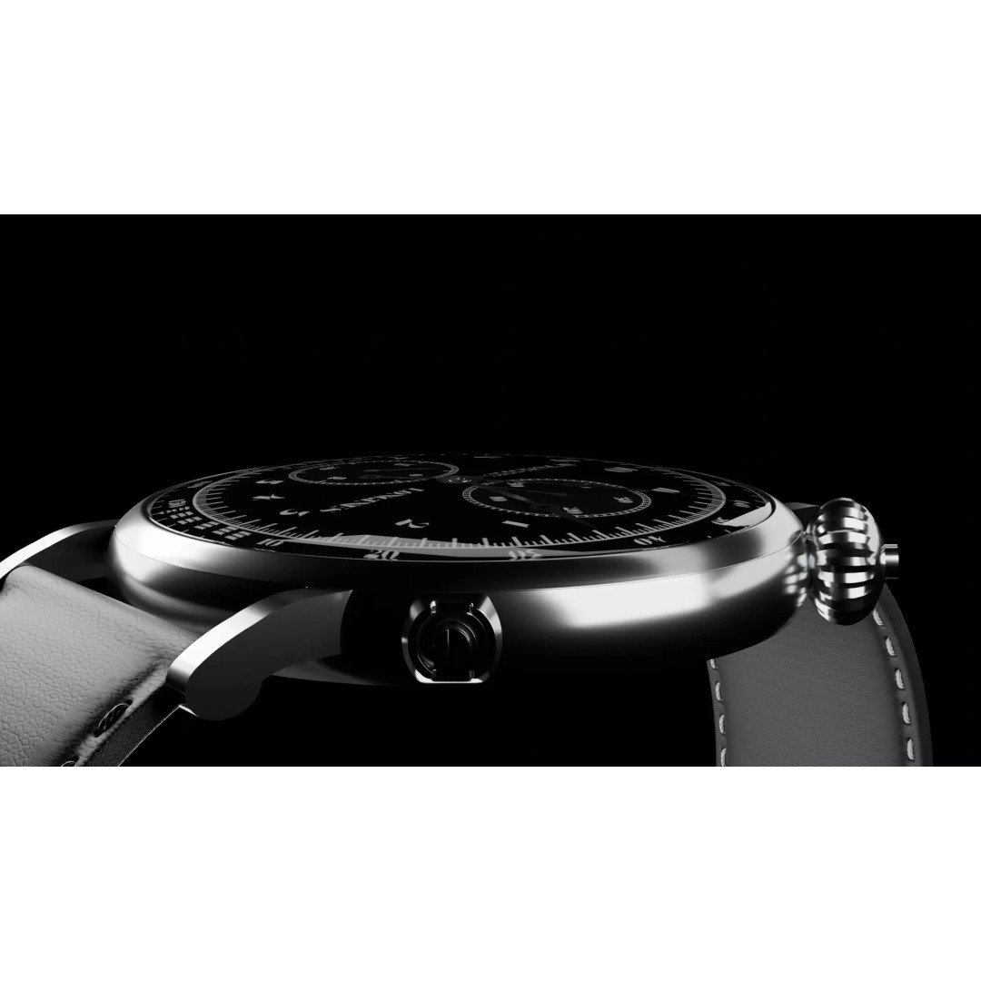 Longines Watch 3D Model – Realistic Luxury Timepiece for Blender - View 4