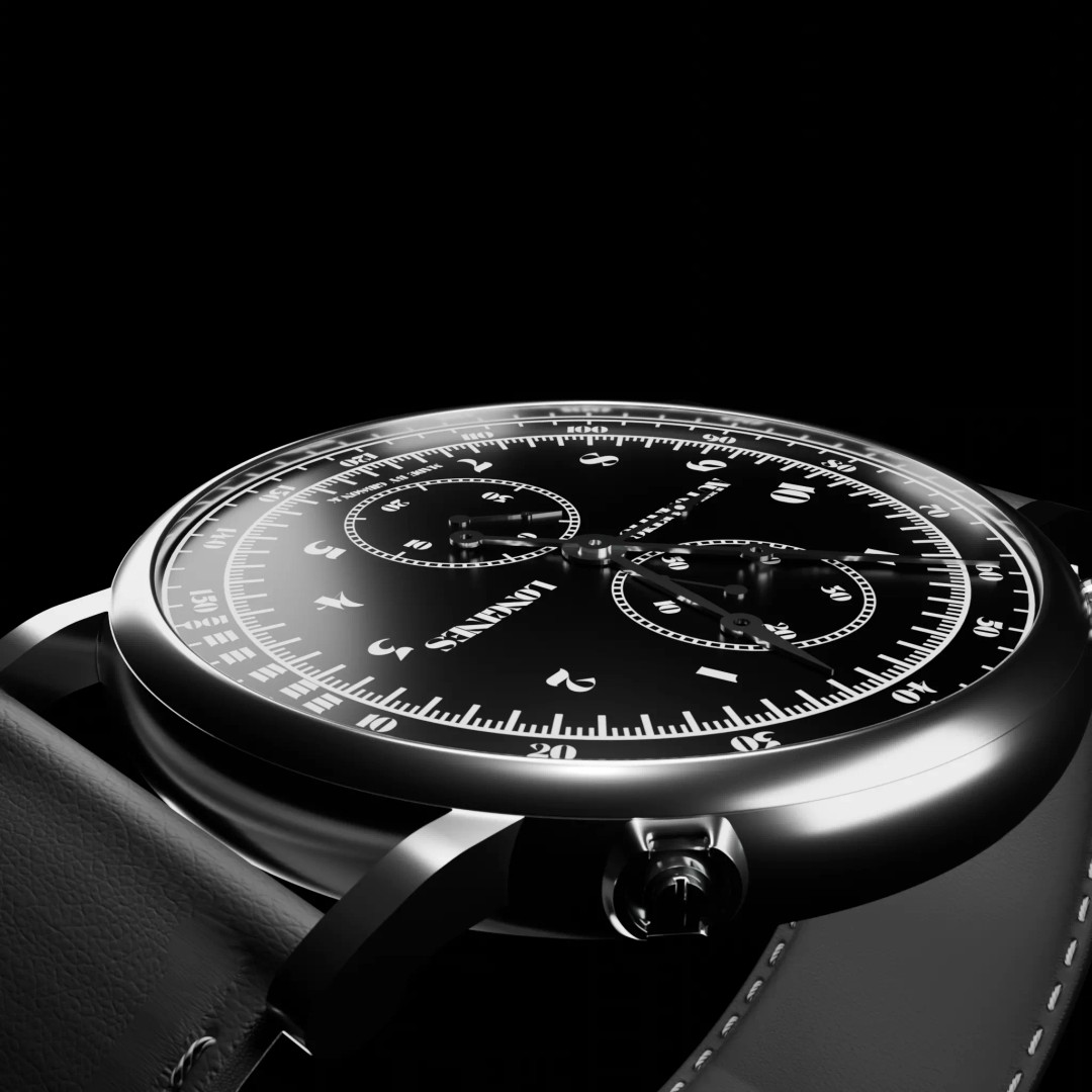 Longines Watch 3D Model – Realistic Luxury Timepiece for Blender - View 5