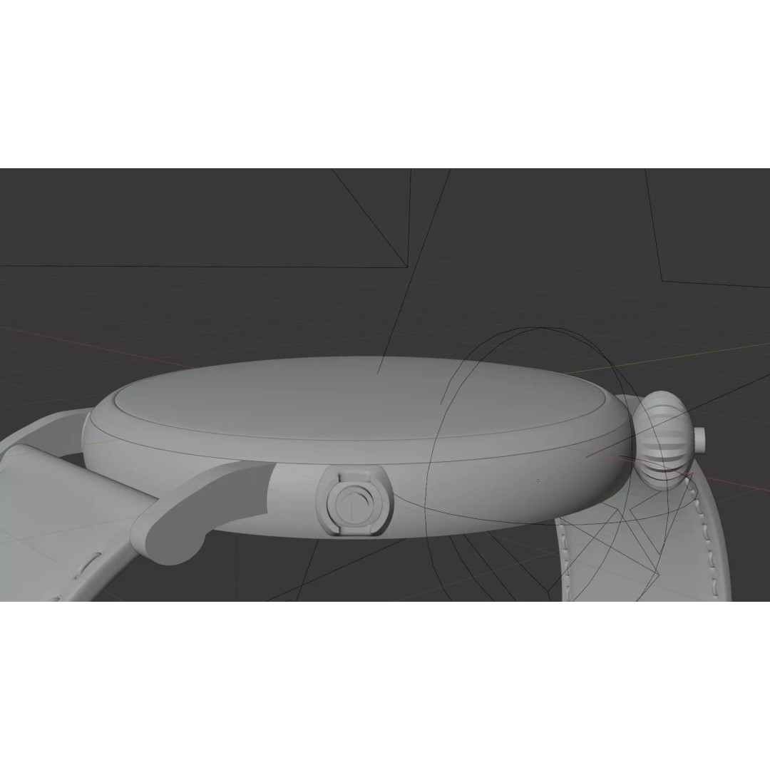 Longines Watch 3D Model – Realistic Luxury Timepiece for Blender - View 7
