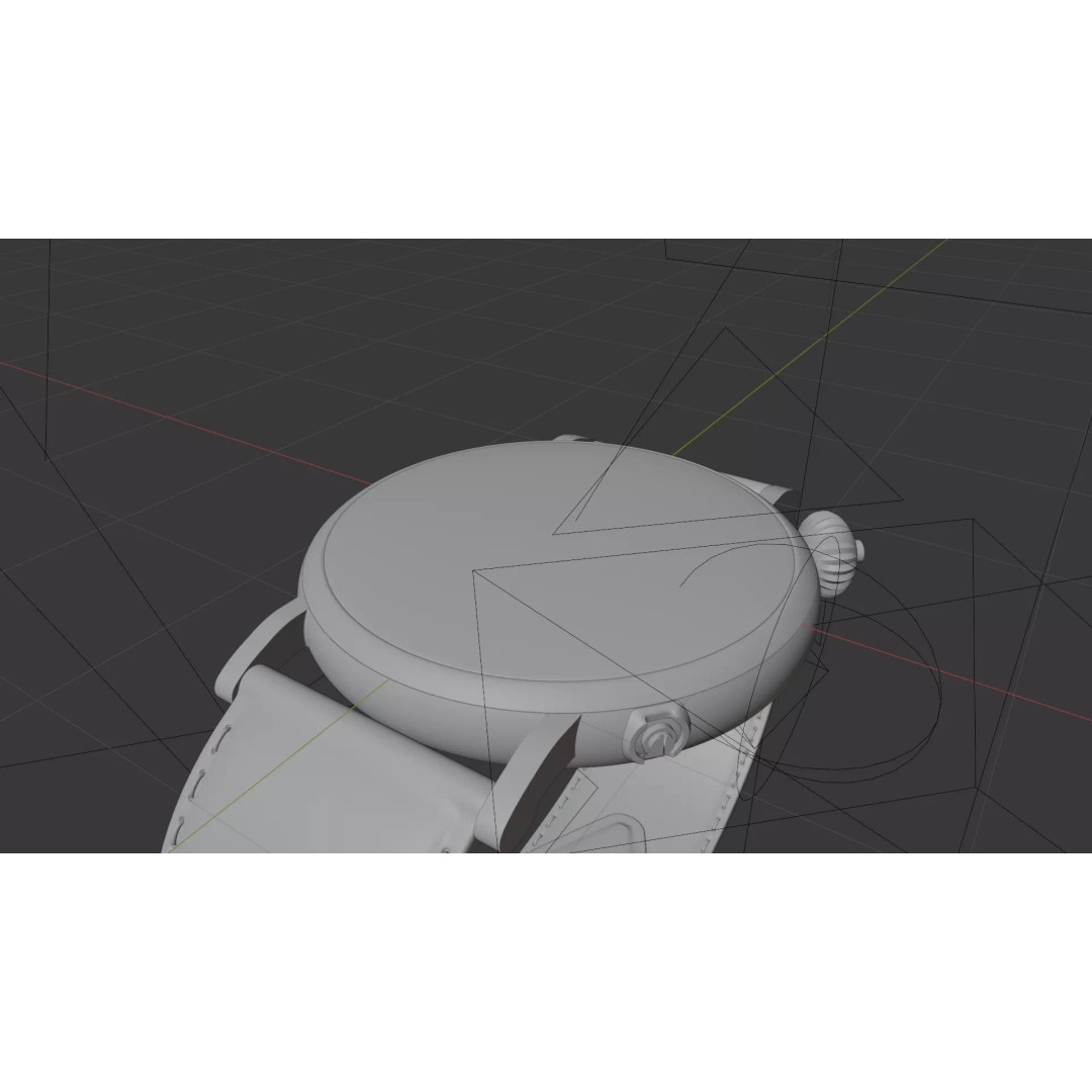 Longines Watch 3D Model – Realistic Luxury Timepiece for Blender - View 9