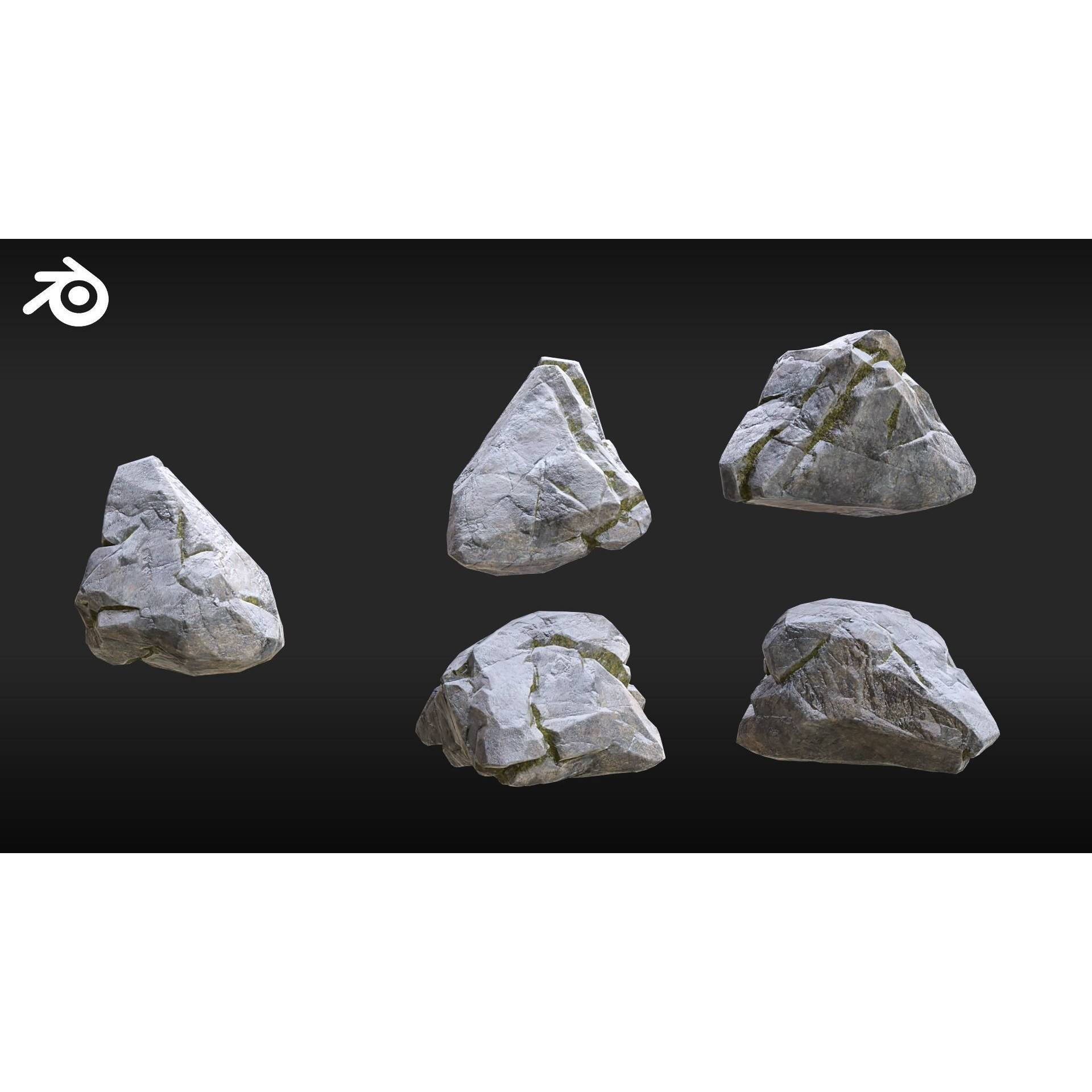 Realistic Modular Cliffs and Rocks - Low-Poly 3D Model - View 15