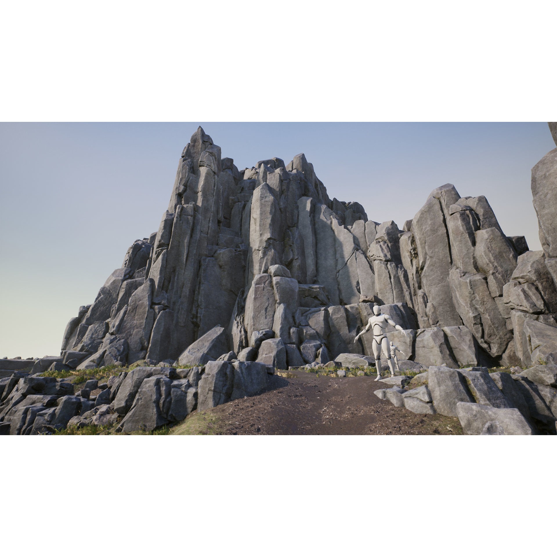 Realistic Modular Cliffs and Rocks - Low-Poly 3D Model - View 20