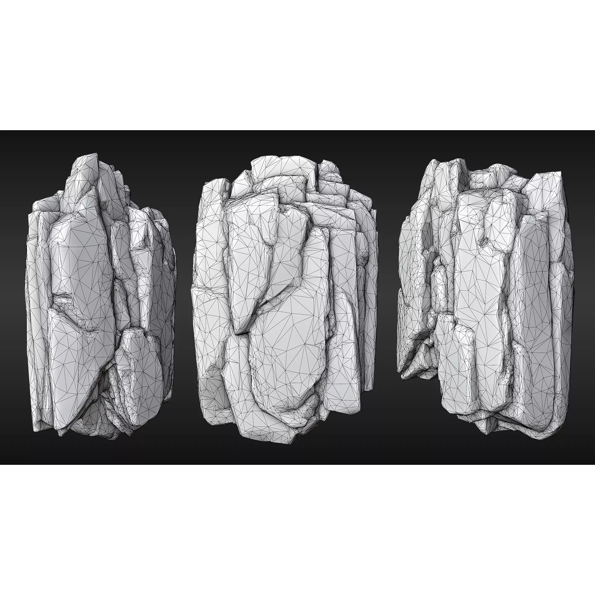 Realistic Modular Cliffs and Rocks - Low-Poly 3D Model - View 7