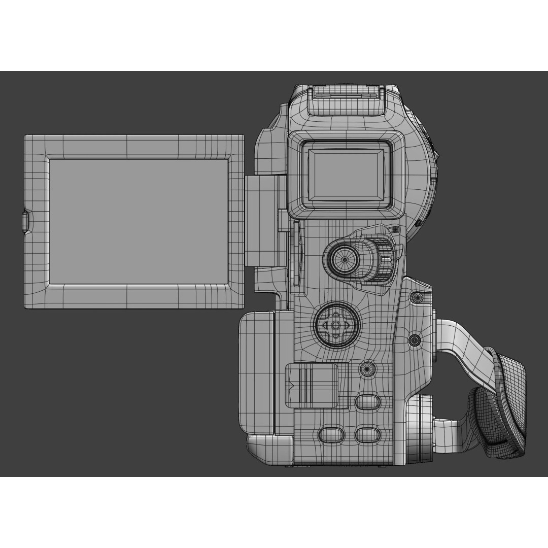 Sony Handycam DCR-PC115E 3D Model – Detailed PBR Camcorder Asset - View 13