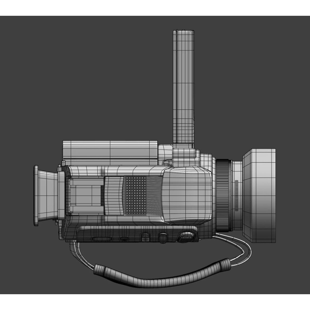 Sony Handycam DCR-PC115E 3D Model – Detailed PBR Camcorder Asset - View 14