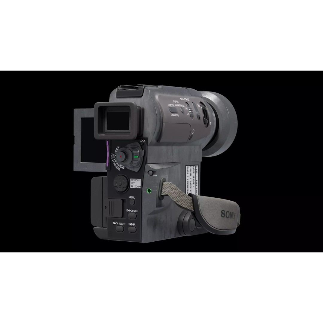Sony Handycam DCR-PC115E 3D Model – Detailed PBR Camcorder Asset - View 2