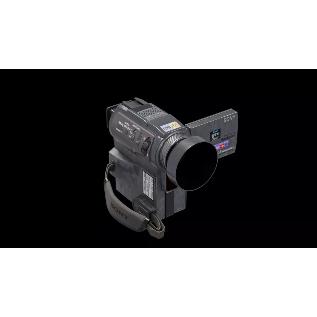 Sony Handycam DCR-PC115E 3D Model – Detailed PBR Camcorder Asset - View 3