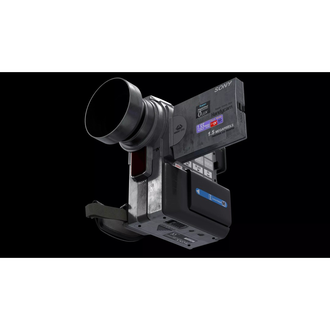 Sony Handycam DCR-PC115E 3D Model – Detailed PBR Camcorder Asset - View 6