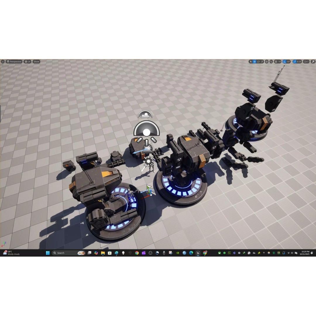 Modular Robot One 3D Model – Low Poly PBR Game Asset, FBX