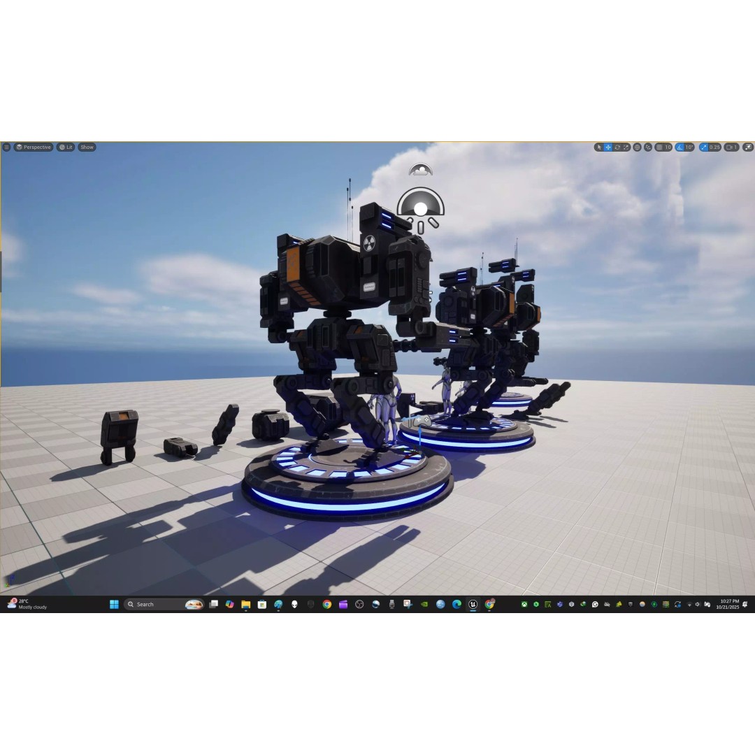 Modular Robot One 3D Model – Low Poly PBR Game Asset, FBX - View 22
