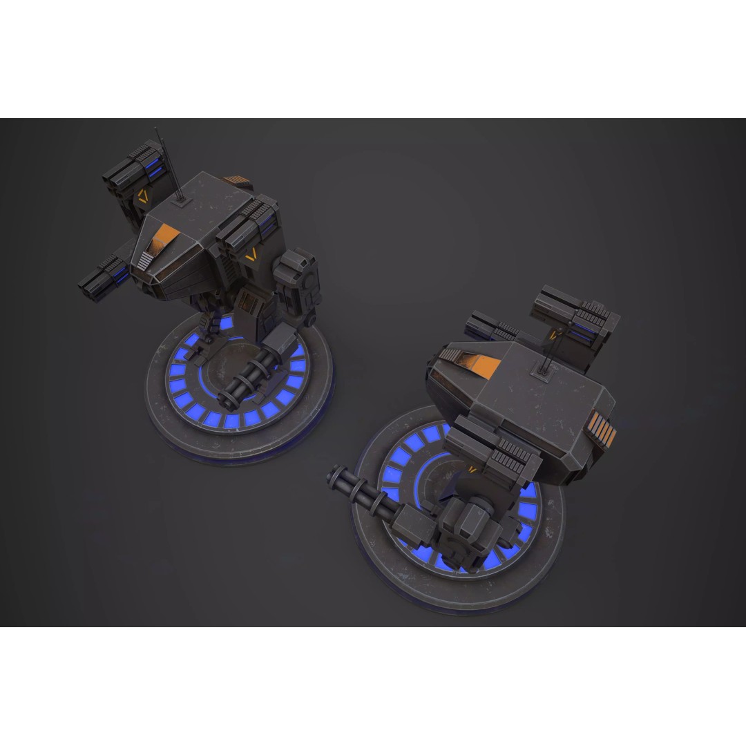 Modular Robot One 3D Model – Low Poly PBR Game Asset, FBX - View 4