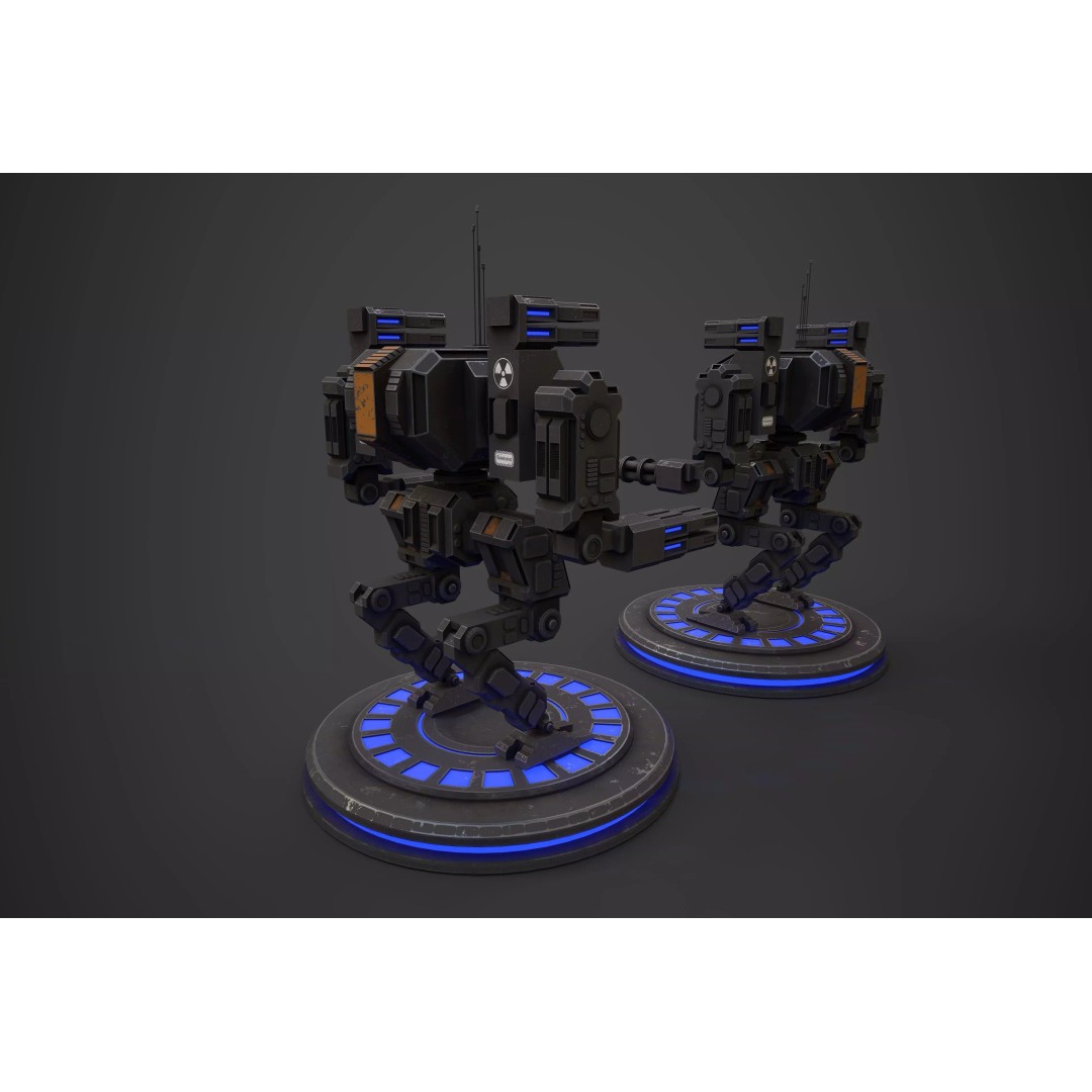 Modular Robot One 3D Model – Low Poly PBR Game Asset, FBX - View 5