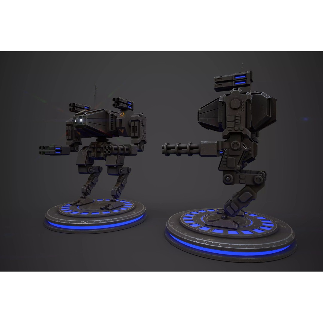 Modular Robot One 3D Model – Low Poly PBR Game Asset, FBX - View 6