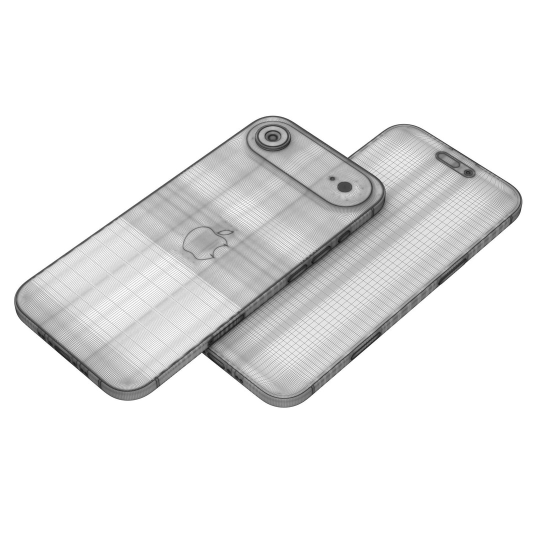 Apple iPhone 17 Air v3 3D Model – Realistic Game-Ready Asset, PBR, Blender, FBX