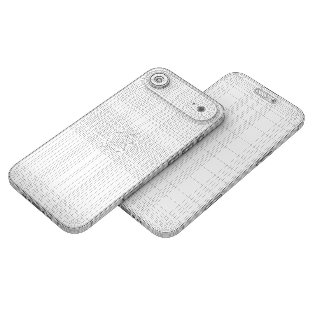 Apple iPhone 17 Air v3 3D Model – Realistic Game-Ready Asset, PBR, Blender, FBX - View 10
