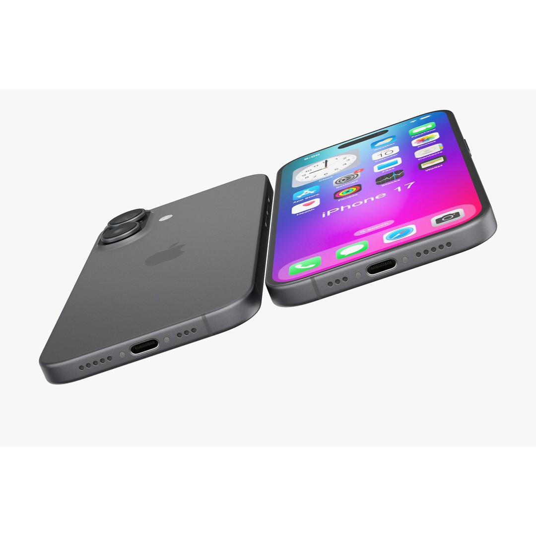 Apple iPhone 17 v2 3D Model – Realistic PBR Asset, Blender, FBX, OBJ - View 6