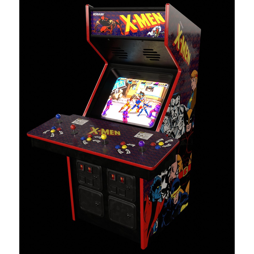 Retro Arcade Cabinets and Stools Pack 3D Model – Game-Ready PBR Assets, Blender - View 10