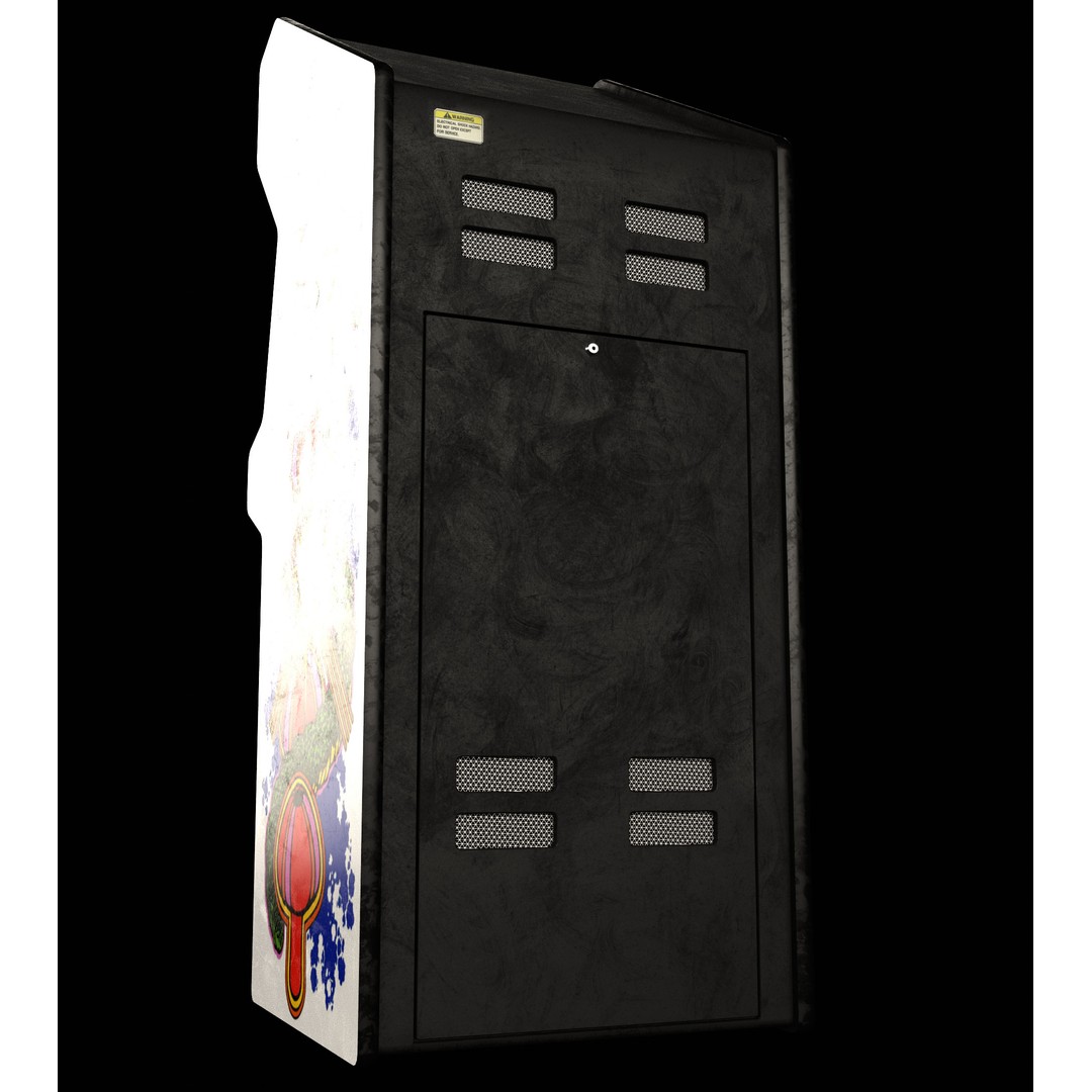 Retro Arcade Cabinets and Stools Pack 3D Model – Game-Ready PBR Assets, Blender - View 17