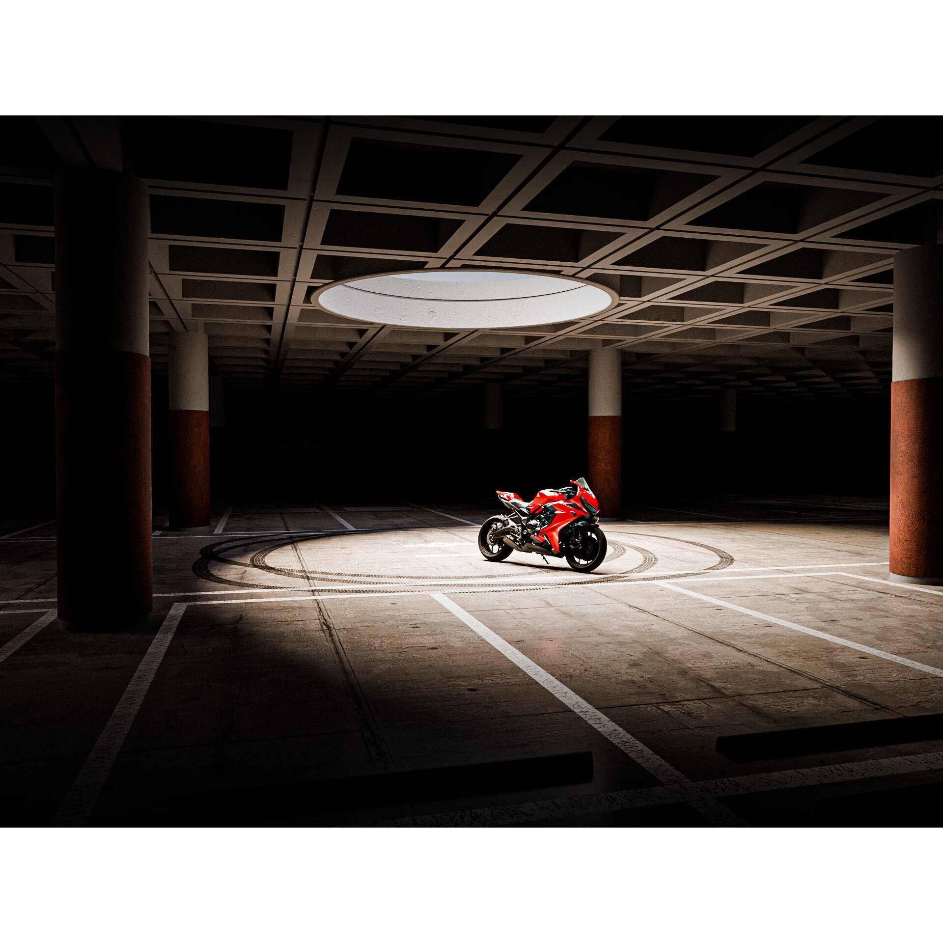 Parking Studio - Low-Poly Game-Ready 3D Model - View 4