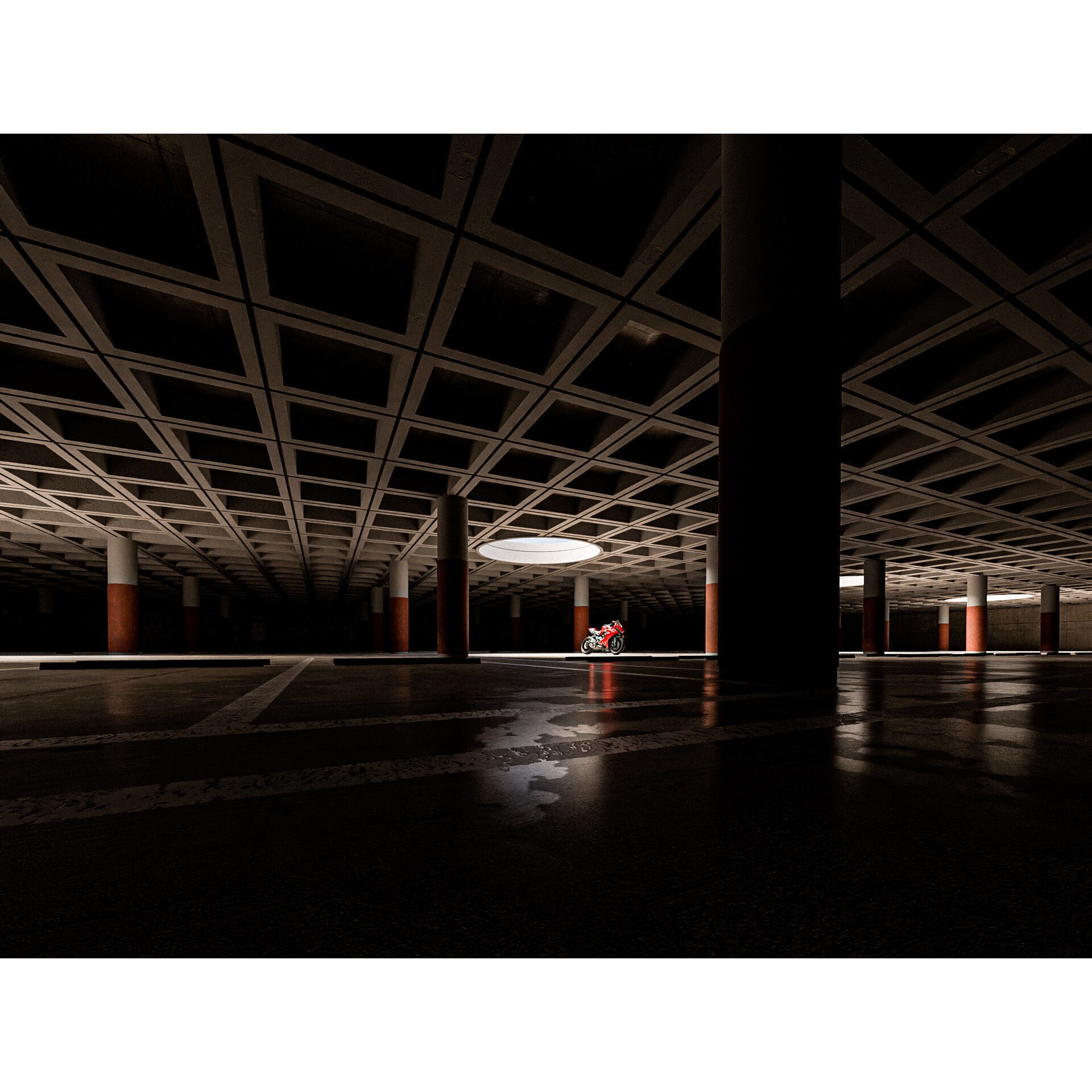 Parking Studio - Low-Poly Game-Ready 3D Model - View 5