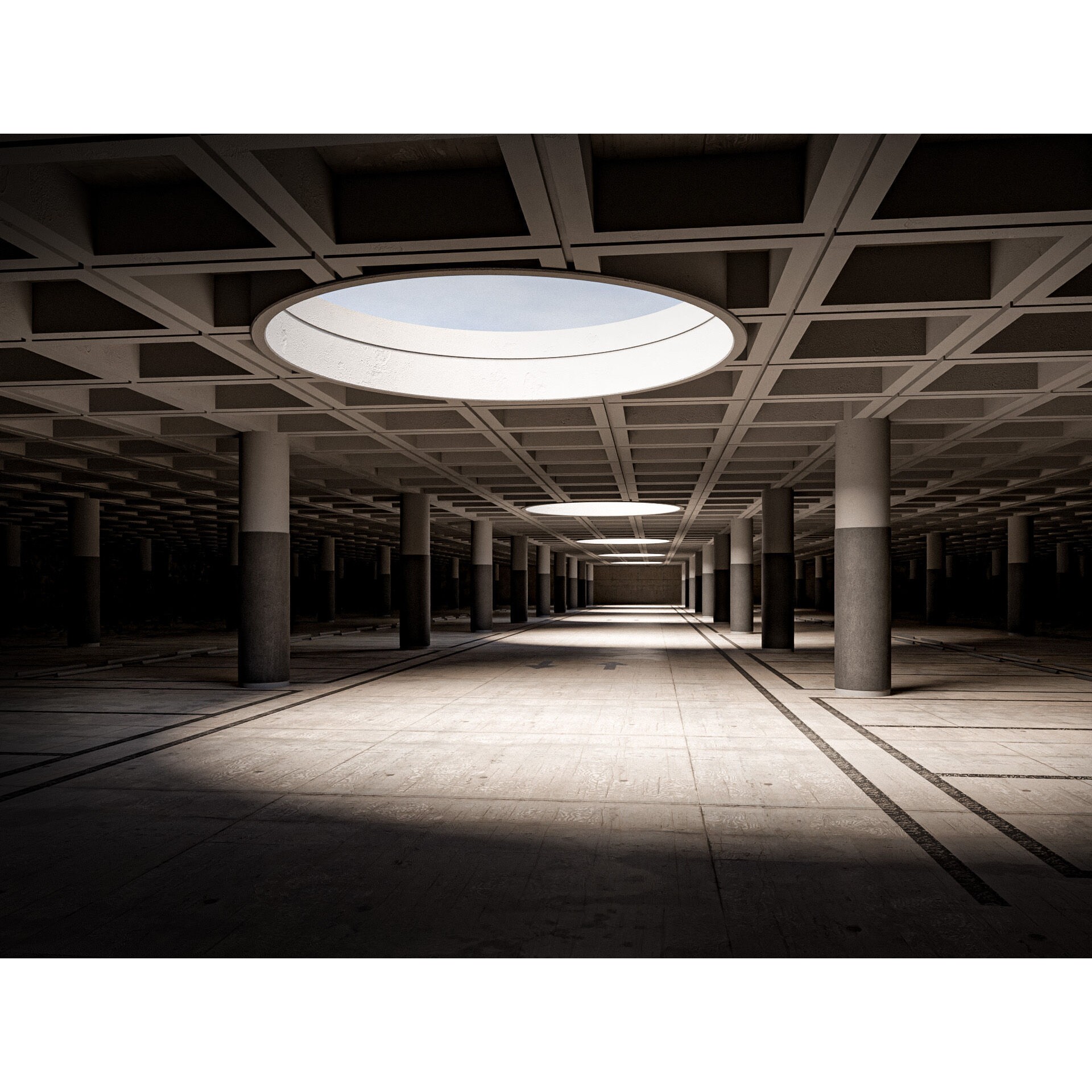 Parking Studio - Low-Poly Game-Ready 3D Model - View 8