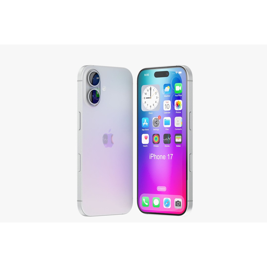 Apple iPhone 17 3D Model – Realistic PBR Asset, OBJ, FBX, Blender - View 10