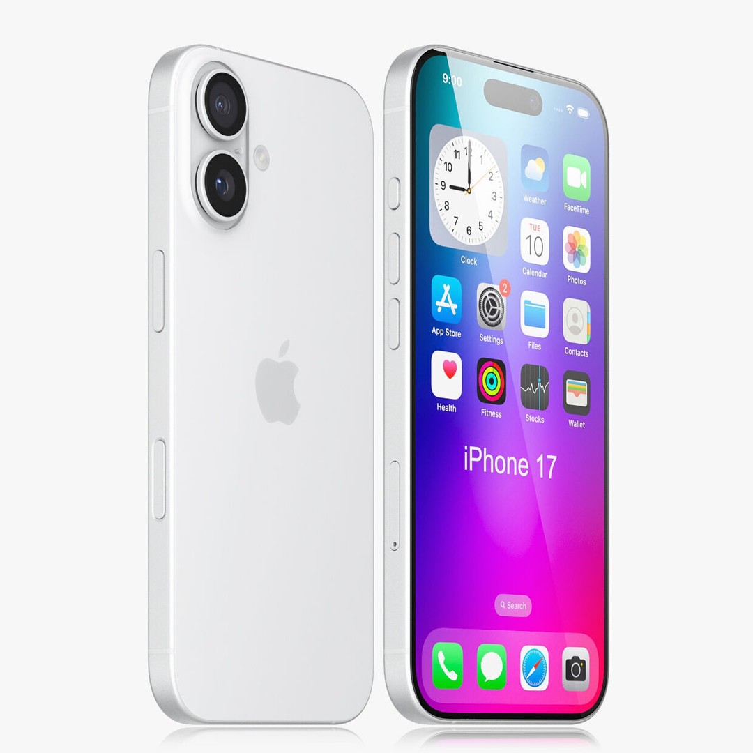 Apple iPhone 17 3D Model – Realistic PBR Asset, OBJ, FBX, Blender - View 3