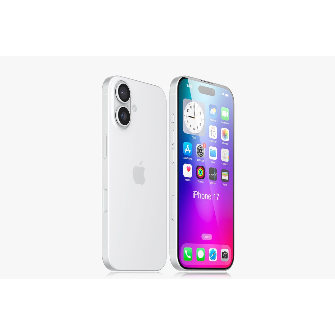Apple iPhone 17 3D Model – Realistic PBR Asset, OBJ, FBX, Blender - View 4