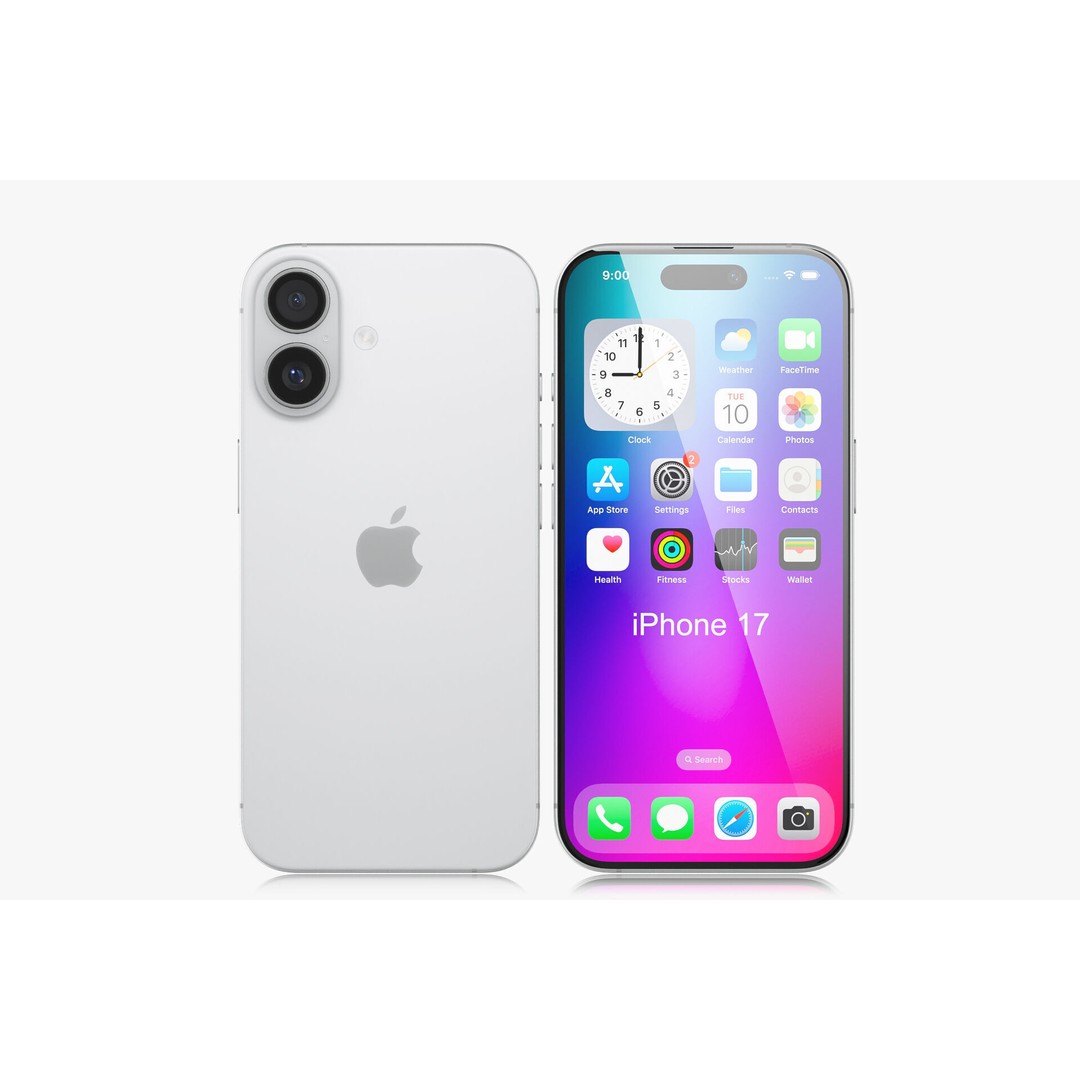 Apple iPhone 17 3D Model – Realistic PBR Asset, OBJ, FBX, Blender - View 5