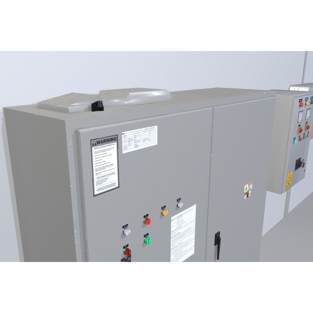 Factory Control Panels 3D Model – Low Poly PBR Game Asset, FBX - View 11