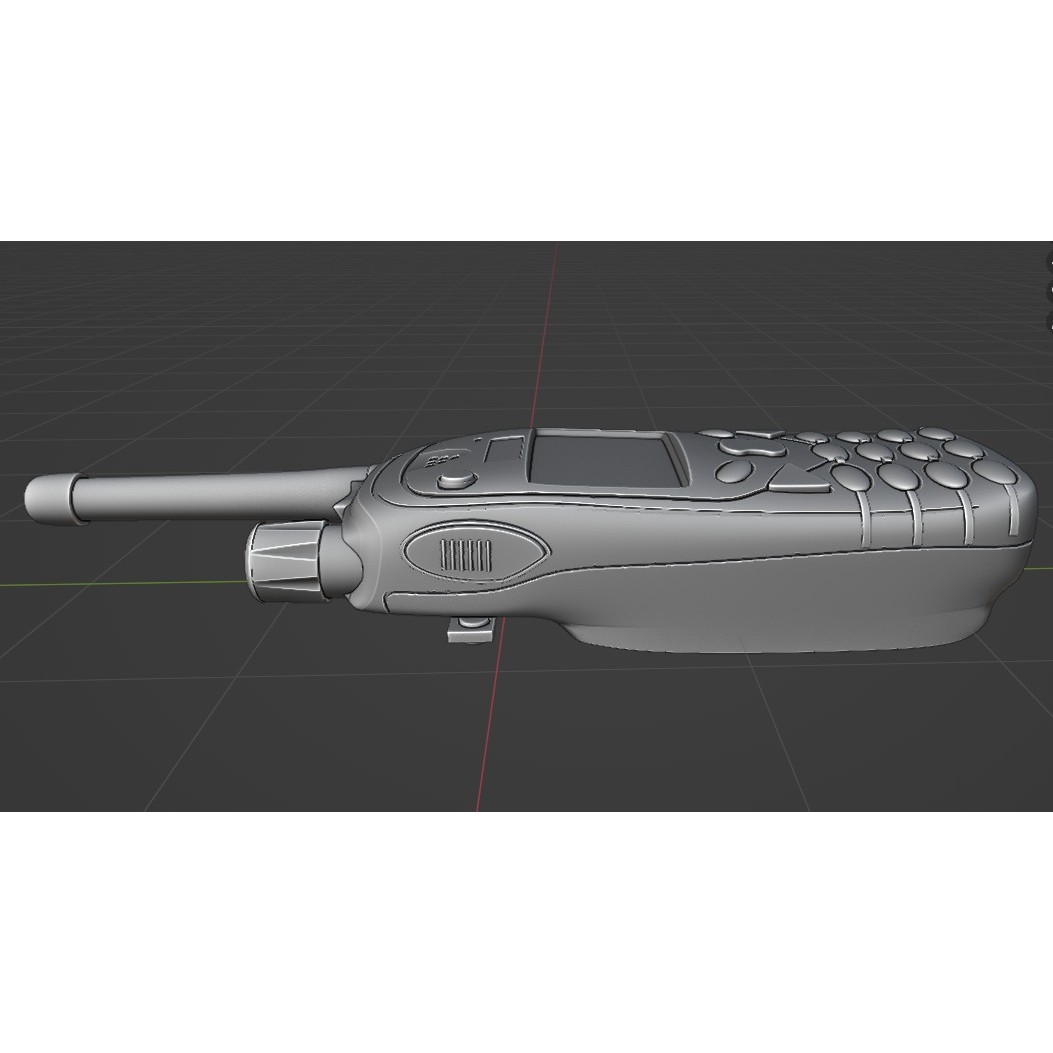 Sepura SRP2000 Handheld Radio 3D Model – Low Poly Game Ready Asset, FBX - View 14