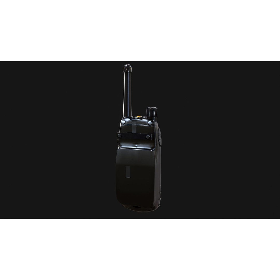 Sepura SRP2000 Handheld Radio 3D Model – Low Poly Game Ready Asset, FBX - View 16