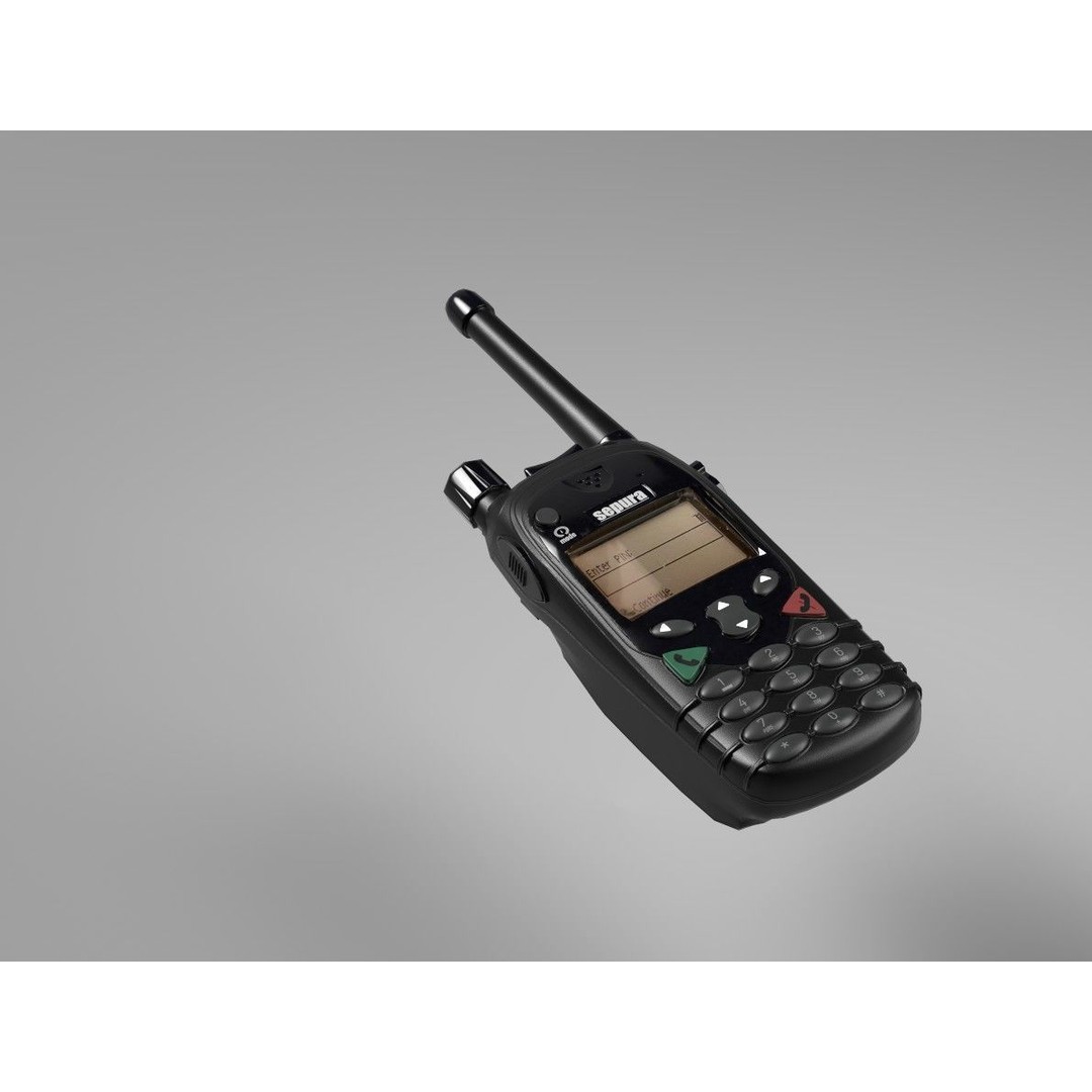 Sepura SRP2000 Handheld Radio 3D Model – Low Poly Game Ready Asset, FBX - View 20